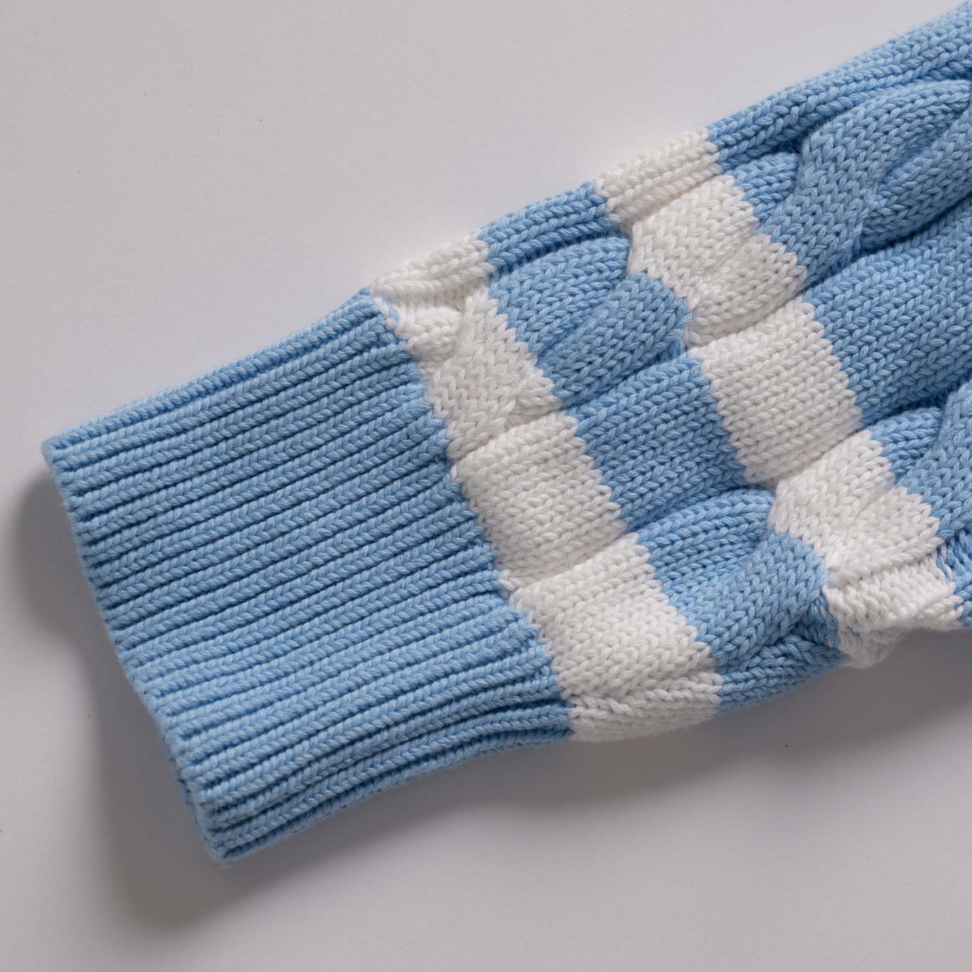 Gracebound V-Neck Knit Sweater (Sky Blue)